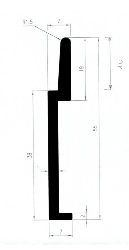 Wandschutz- Befestigungslasche (Best.-Nr. 60020) – Bild 2